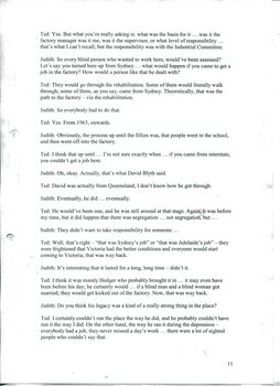 Transcript of interview with Ted Petersen