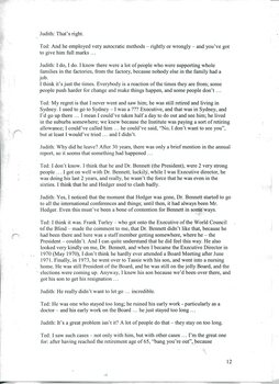 Transcript of interview with Ted Petersen