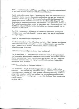 Transcript of interview with Ted Petersen