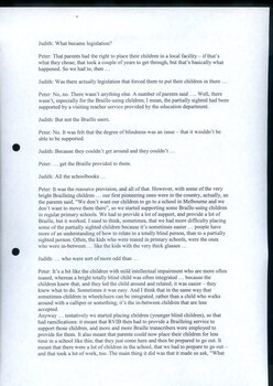 Transcript of interview with educator Peter Cronin