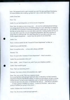Transcript of interview with educator Peter Cronin