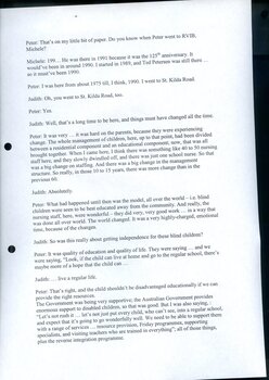 Transcript of interview with educator Peter Cronin