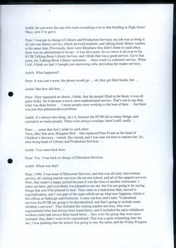 Transcript of interview with educator Peter Cronin