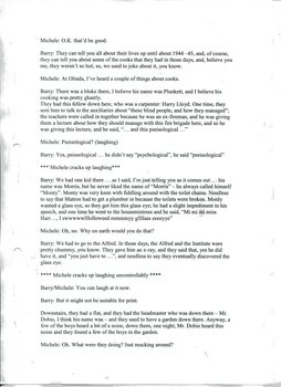 Transcription of audio interview with Barry Palmer
