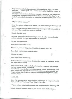 Transcription of audio interview with Barry Palmer