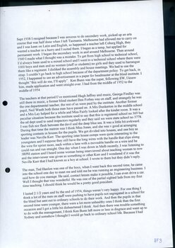 Transcript of interview with Harry Finlayson