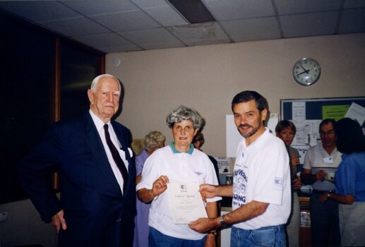 John Wicking, Shirley Admans and Graeme Craig