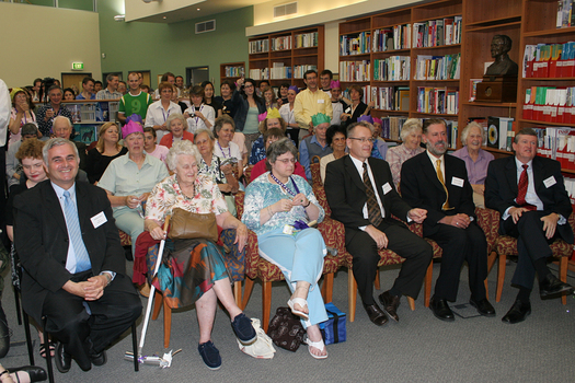 Audience at speeches including Greg McKibbin, Graeme Innes and Tony Shepherd