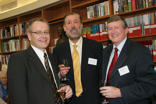 Tony Shepherd, Graeme Innes, Greg McKibbin at the launch