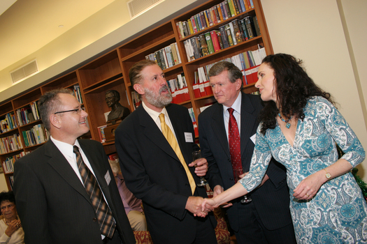 Tony Shepherd, Graeme Innes, Greg McKibbin and Marina Prior at the launch