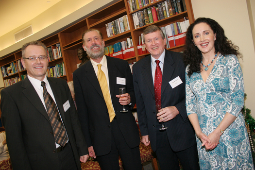 Tony Shepherd, Graeme Innes, Greg McKibbin and Marina Prior at the launch