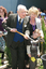Reuben Ryan, Jarryd Clifford and Jennifer Gibbons at the burying of the time capsule