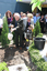 Reuben Ryan, Jarryd Clifford and Jennifer Gibbons at the burying of the time capsule with Anna Fairclough (L), Stephen Jolley, Kerry Reiter-Lynch (R)