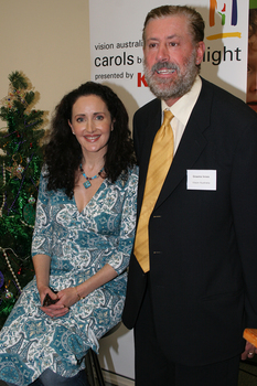 Marina Prior with Graeme Innes