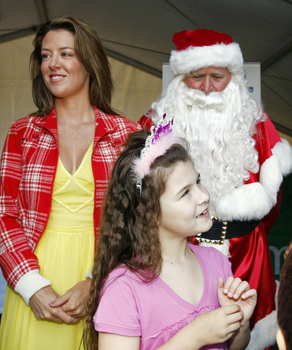 Carols launch: ?, Kate Law and Santa