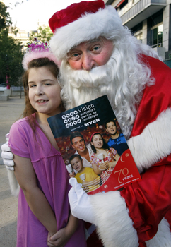 Carols launch: Kate Law and Santa and Carols program