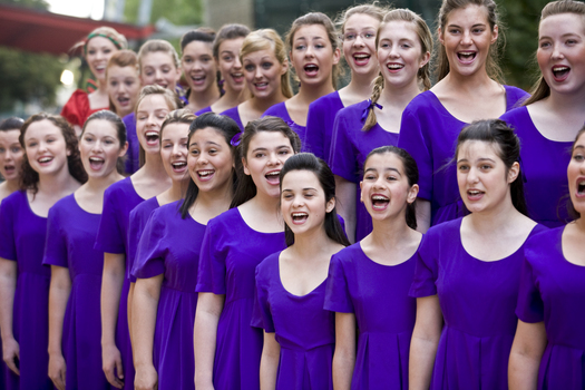 Carols launch: Australian Girls Choir performing