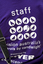 Purple Carols tshirt worn by staff members