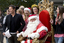 Carols launch: Steve Jacobs with Santa and audience