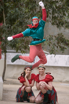 Carols launch: Entertainment Shop elves performing for the camera