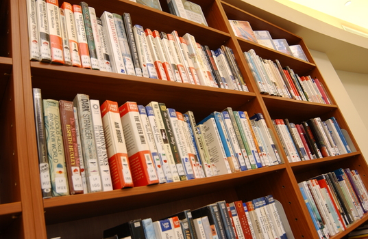 Large print books in the Browsing Library