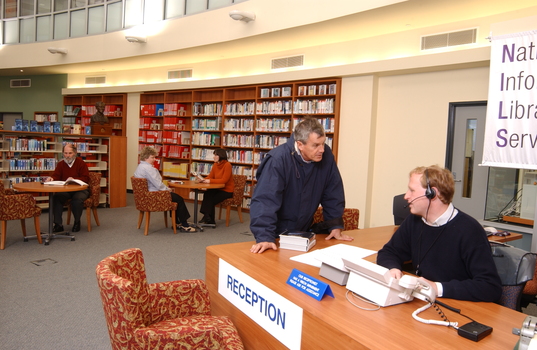 People in the Browsing Library