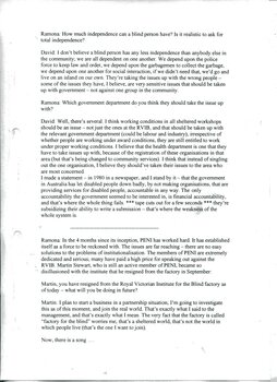 Transcript of PENI audio recording