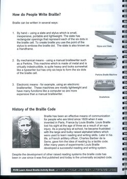 Different braille writers and brief on Louis Braille