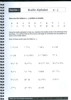 How to write Braille alphabet and exercises