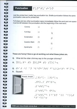 Punctuation in Braille and a joke