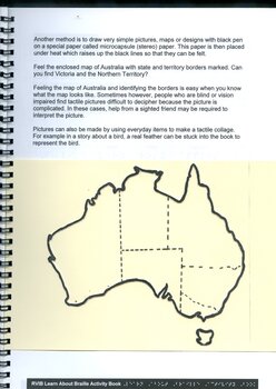 Description of tactile diagrams with an example