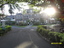 Main driveway with Belgian Beer Cafe table to the left