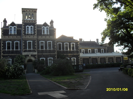 Front of building from main driveway