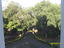 Looking down towards main driveway from upper floor of building