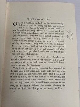 First page of 'Bruce and his dog' by Tilly Aston