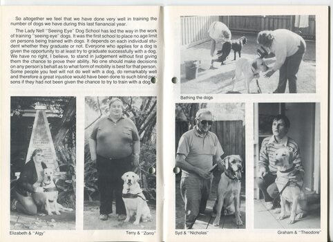 Elizabeth, Terry, Sid and Graham with their dogs