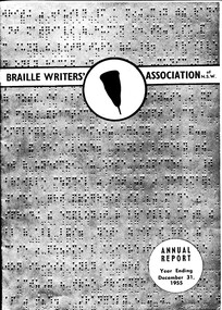 Front cover image of Braille with stylus in silhouette