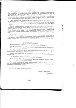 Annual Report by the committee for the year