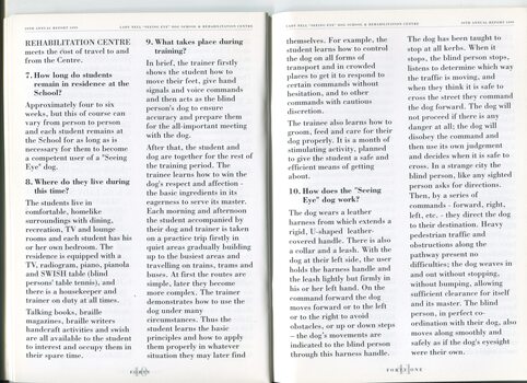 Facts about the Lady Nell Seeing Eye Dog School