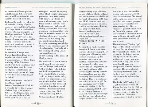 History on the establishment of Seeing Eye Dogs