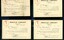 Index cards sent to transcriber acknowledging receipt of volumes