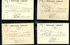 Index cards sent to transcriber acknowledging receipt of volumes