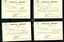 Index cards sent to transcriber acknowledging receipt of volumes