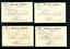 Index cards sent to transcriber acknowledging receipt of volumes