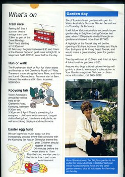 Newsletter with text and images