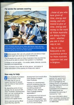 Newsletter with text and images