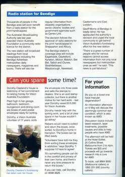 Newsletter with text and images