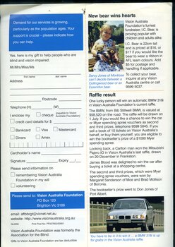 Newsletter with text and images
