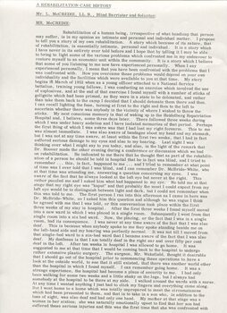 Address given by Lawrence McCredie at conference