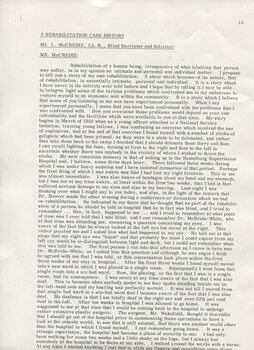 Address given by Lawrence McCredie at conference